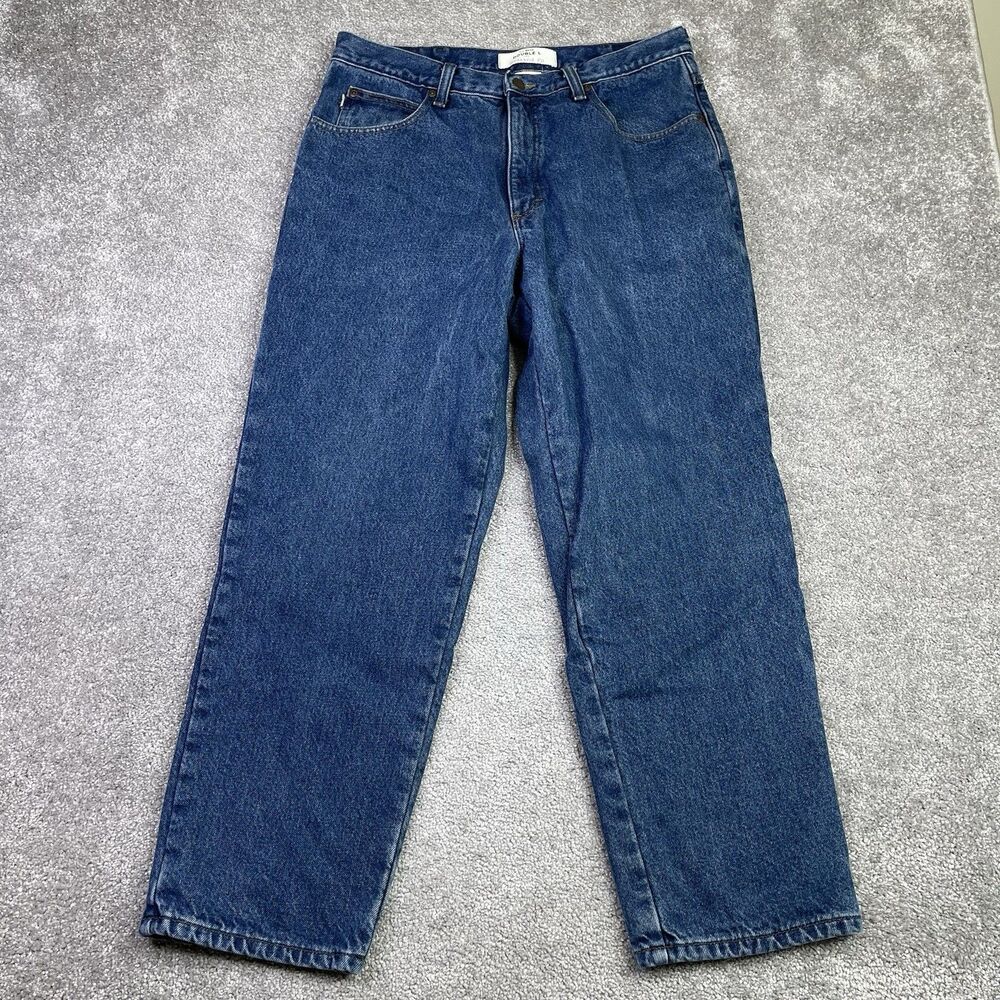 L.L. Bean Double L Jeans Men’s 36X27 Blue Straight Relaxed Flannel Lined